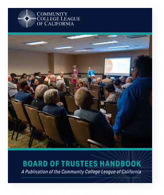 Front cover of the board of trustees handbook